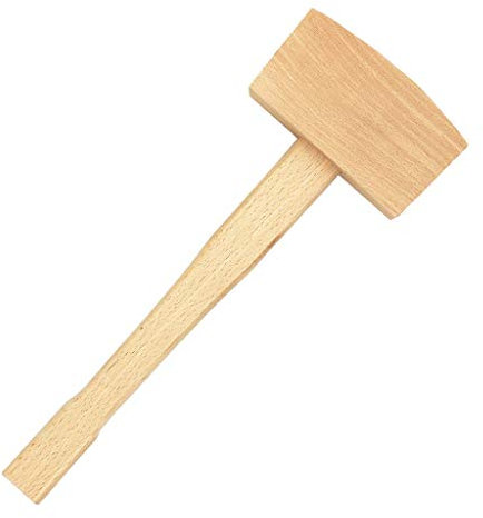 Tubayia - Martello da falegname in legno massiccio di faggio (130 mm)