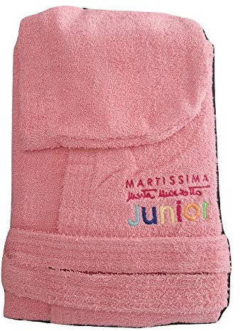 marta marzotto Accappatoio Bambina 100% Cotone Ideale Sport Rosa tg 8/10 Anni