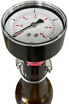 Flaschendruckprüfer 4bar für Bier Bügelflaschen Zubehör Bier Brauen Abfüllen