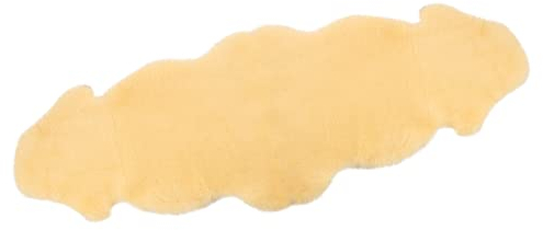 Alpenfell Schaffell Lammfell Merino - Schaffell Echt Groß - Fellteppich - Weich und Flauschig - Fell für Stühle - Lammfell Teppich - 100% Bio - Schaffelle - Dekofell (Medizinisch, Doppelt)
