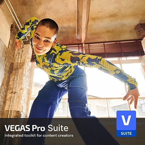 VEGAS Pro Suite 21 - Voll-integriertes Toolkit für Content Creator | Videobearbeitungsprogramm | Videoschnittprogramm | Windows 10/11 PC | 1 Lizenz
