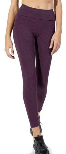 BeGood - Leggings Sportivo Donna Motivo Geometrico. in Tessuto Tecnico Dermofibra Brevettato e Testato. Tonifica, Drena, Idrata, Combatte Gli Inestetismi della Pelle