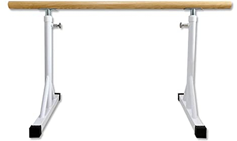 Ballettstange, tragbare Mobile Ballettstange für zu Hause, freistehende, verstellbare Tanzstangen für Dehnung, Workouts (Farbe: Weiß, Größe: 1 m)