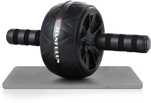 uchroller - Bauchroller AB Roller - Ab Roller Bauchtrainer mit Kniematte - Rutschfester Bauchmuskeltraining Gerät für Zuhause - Geeignet für Anfänger und Profis
