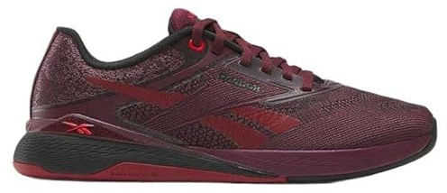 Reebok Sneaker da Donna Nano X5, Nero, Rosso retrò, 44 EU, Black Cherry Black Retro Red, 44 EU