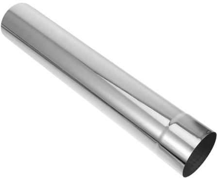 Happyyami Tuyau Extension Acier Inoxydable pour Poêle à Accessoire De Cheminée Droite Compatible Chauffages De Tente