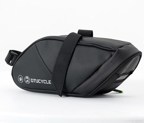 FARYODI Borse da sella per bicicletta, borsa da sella per bicicletta con elemento riflettente, borsa da sella per bicicletta impermeabile, accessori per bici gravel, borsa multifunzionale per sedile