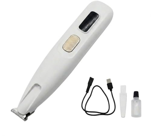 Pet Paw Trimmer, Dog Clippers for Grooming Rechargeable Dog Grooming Kit, Pet Trimmer for Dogs and Cats Easy to Use Paw Trimmer for Pet Care