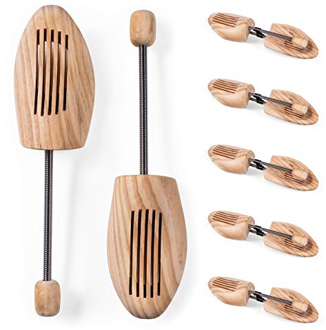 Blumtal® Schuhspanner für Damen und Herren aus Echtholz im 5er Set - Knickschutz Schuhe - Schuhstrecker Kiefernholz - Schuhspanner Herren - Schuspanner Damen - Shoe Tree- Schuhstrecker - Gr. 38-39