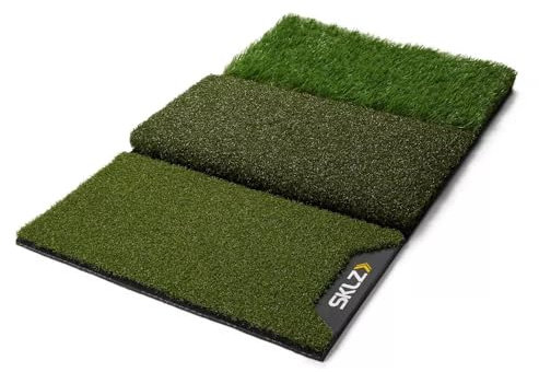 SKLZ Golf Practice Mat, Improve Your Game with Three-Surface Design, Durable 63.5cm x 40.6cm Mat for Tee Turf, Fairway Cut, 1st Cut Rough - Perfect for Home Use, Enhance Skills and Lower Handicap