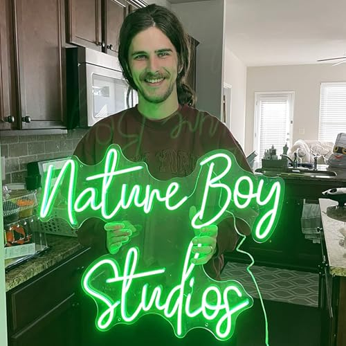 HJSNEON Custom Neon Light Signs for Wall Decor LED Personalized Large Lights Sign Bedroom Home Room Decor Wedding Party Salon Gift for Bar Logo Neon Signs Decoration (10 to 55 inches)