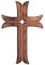 Ajuny Croce da Parete in Legno Fatta a Mano Decorativa da Appendere al Muro per Chiesa Casa Ufficio Regali Religiosi Ideale 15x10 Pollici