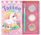 Depesche 12039 Ylvi - Glitzer Tattoo Set für Kinder mit 38 Klebetattoos, 1 Pinsel und 3 Glitzer-Puder in Silber, Weiß und Gold
