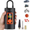 Zethors Mini Compressore Aria Portatile Pompa Elettrica per Bicicletta 150 PSI con Auto-off, Luce LED, Batteria Ricaricabile da 6000mAh, Gonfiatore di Pneumatici per Auto, Bici, Moto, Palloni