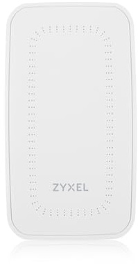 Zyxel AX3000 WiFi 6 Dual-Radio NebulaFlex Pro Wall-Plate Access Point | 2x2:2 MU-MIMO, Wall Plate mounting, 3 x LAN port Including 1 with PoE 5W pass through | PoE+ (802.3at) [WAX300H]
