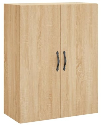 vidaXL Mobile a Parete Rovere Sonoma 69,5x34x90 cm Legno Multistrato
