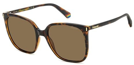 POLAROID PLD 6218/S Occhiali da sole, Havana, 56 per donna, Havana, 60