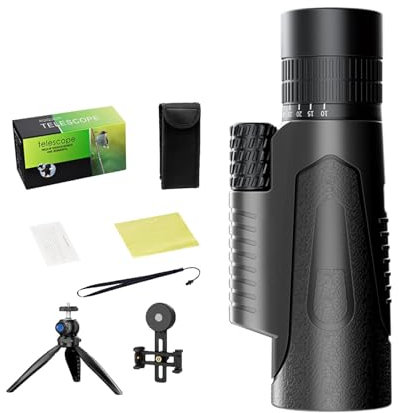 Hochleistungs-Monokulare für Erwachsene – Kinderteleskop, tragbares Monokular-Teleskop mit hoher Leistung, 50-mm-Monokular-Teleskop, hohe Leistung, bessere Sicht, wasserdicht, beschlagfrei, hohe