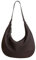 DONNAIN Hobo Bag Leder, Lederhandtasche Damen Echtleder, stylisch Halbmond Tasche, Shopper Leder, Ledertasche Damen Echtleder, Bags for women, Beuteltasche, Dunkler Kaffee