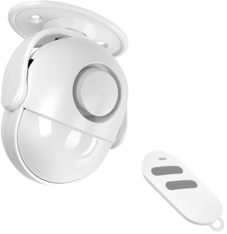 AXFEE Sensore Movimento Allarme 125DB, Raggio di Rilevamento 8m a 360°, Antifurto Casa Wireless con Telecomando, Sirena Allarme Perimetrale, per Uso in Casa, Garage, Giardino, Capannone - Bianco