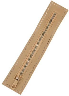 AIQIJOHI Blixtlås Virkning Handväska 5 Stycken 27 cm Dubbelsidigt Läder Dragkedja Multipurpose, Hårdvara för Virkning Väska Hårdvara Tillbehör (A10)