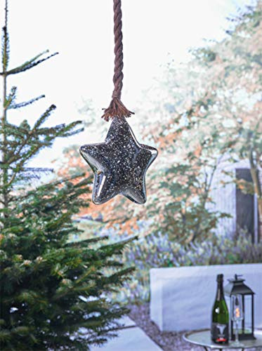 Luxform Battery Operated Hemp Rope Hanging Light with Star IP44 Rated