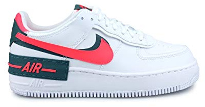 Nike W Af1 Sage Low LX, Basketballschuhe für Herren, White Dk Teal Green Solar Red White White, 38 EU
