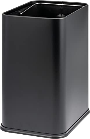 bremermann Papierkorb 13 L, offener Abfalleimer, versteckte Tüte (schwarz)