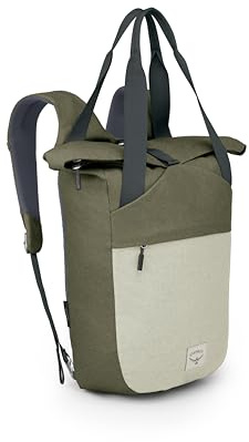 Osprey Arcane Tote Pack - Everyday Use - Durable Recycled Fabric - Earl Grey/Sandy Grey Heather O/S