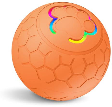Irishom Spielzeugball für Haustiere – Interaktives Hundespielzeug, Jolly Ball Hüteball für Hunde – Dual-Mode-Design, Radarauslöser, langlebig und sicher, IP54 wasserdichter Typ-C-Ladeanschluss