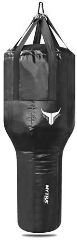 Mytra Fusion Uppercut-Boxsack, ungefüllter Boxsack 4 Fuß, boxsack aufhängen für Boxen, Kampfsport, Kickboxen und MMA boxsack (schwarz)