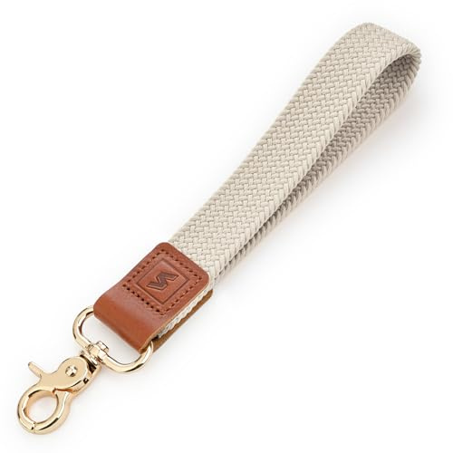 SENLLY Lanière de Poignet, Extensible Courte Porte-Clés Courroie, Conception Anti-Chute Élastique Originale