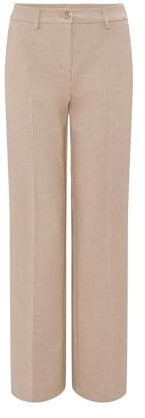 OPUS Damen City Pants | Wide Leg Pants MAUNO City mit dezenter Struktur Soft Oat, 38