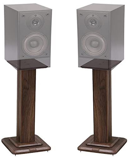 Högtalarställ Tungt högtalarställ i trä med stabil bas, Universal Retro Surround Sound Bokhylla Högtalare, Högtalare