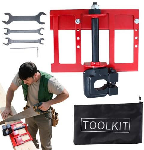 BommFu Sierra de Cadena Portátil - Riel Guía para Madera | Guía Vertical Portátil de Acero para Procesamiento de Madera y Trabajos con Troncos