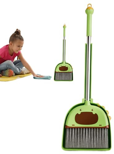 Kinderbesen-Set, Besen für Kleinkinder, Kehrschaufel-Set, Kinderbesen, Reinigungsspielzeug, Spielbesen, Lernspielzeug, Spielzeug für sensorische Entwicklung, Haushaltsspielzeug, Vorschulspielzeug