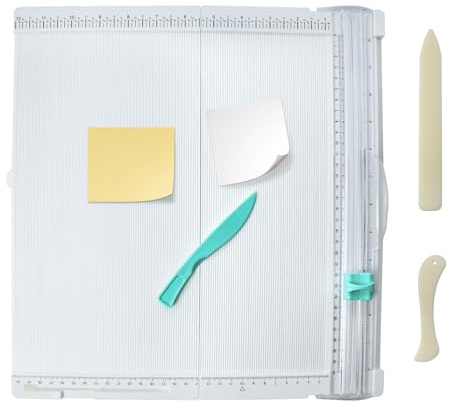 ZEKUN Massicot A4 36x34cm Massicot Scrapbooking Planche de Pliage Scrapbooking Paper Cutter 2 Plioir en os pour Fabriquer des Cartes Et des Loisirs Créatifs avec du Papier