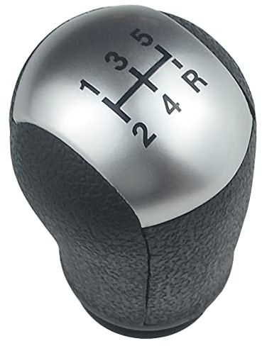FanPaYY Pomello del Cambio 5 Marce Gear Shifter Manopola, Manuale Testa Della Leva del Cambio a 5 Velocità per Focus 2005-2012 2000-2007 Mondeo MK3 2006-2010 S-MAX 2003-2008 C-MAX 2005