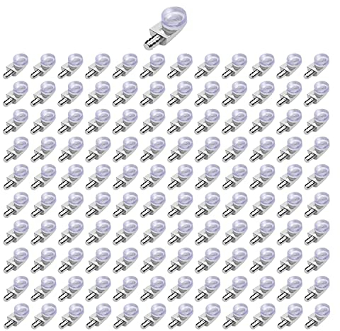 LIKERAINY Regalbodenträger Bodenträger mit Silikon Regal Regalhalter für Glas und Holzböden Plattenträger zum Stecken Bohr Ø5mm Küche Schrank Kleiderschrank Kabinett 120 Stück