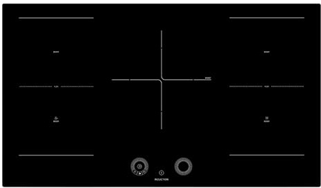 Teknix Signature Collection SCIH90SW 90cm Induction Hob With Smart Wheel Slider Control