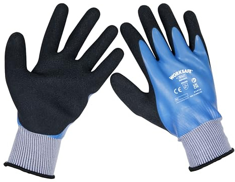 Sealey Waterproof Latex Gloves - (X-Large) - Pack of 6 Pairs - SSP49XL/6