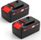 2 Pack 5.5Ah Battery for Einhell Power X-Change 18V, ASUNCELL Lithium-Ion Battery Replacement with LED Indicator Compatible With Einhell PXC Power Tools And Garden Machines
