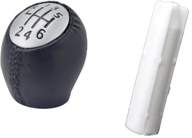 Dtbdfak Palanca Cambios Para Laguna II 2001-2006 2007 2008 Adaptador De Manillar De Cuero 6 Perilla De Cambio De Velocidad Varilla Palanca Pluma Funda Interior Pomos Palanca Cambios(1 juego)