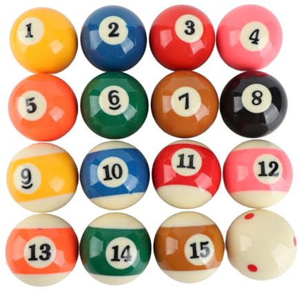 57,2 mm estándar bola de billar set focos y rayas piscina mesa conjunto profesional resina pequeña piscina cue bola completa