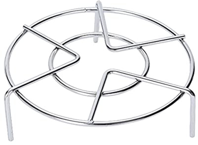 GALPADA Three Legged Steamer Rack Thicken Round Egg Steaming Rack Multifunctional Pot Dishes Bracket Rustproof Stable Kitchen Cooking Accessories