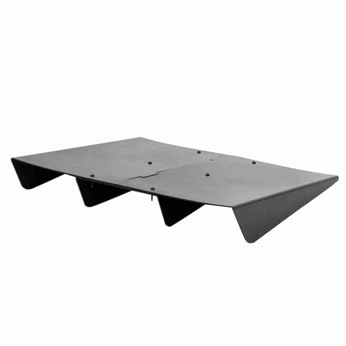MasYosh Diffusore per Paraurti Posteriore, Materiale ABS Accessorio per Auto Universale Leggero con 4 Pinne Protettore Spoiler, per