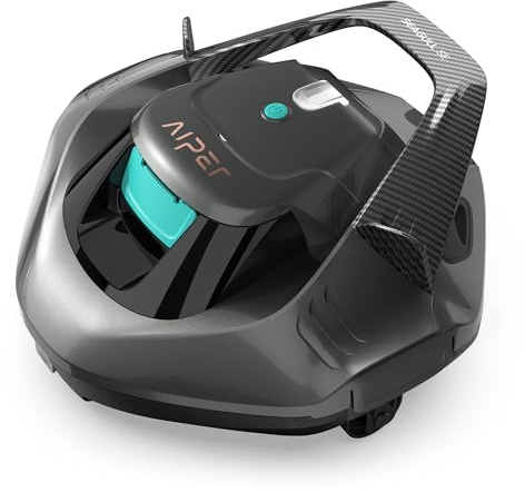 AIPER Seagull SE Robot Limpiafondos para Piscina Automático, Aspirador sin Cable, 90 Min de Autonomía, Indicador LED, Auto Parking, para Piscinas Desmontables hasta 80 m²