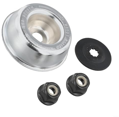 Kit de fijación de repuesto para desbrozadora con M10 x 1.0LH y tuercas de 1.5LH y arandela de empuje para FS90R FS100R FS110 FS120R FS130R FR85