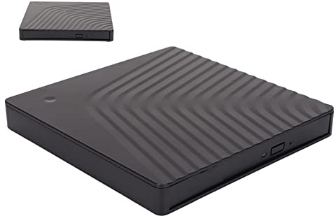 HERCHR Unità CD/DVD esterna, masterizzatore CD portatile USB 3.0/2.0 Lettore DVD Lettore dischi da 5 Gbps per unità RW da 12,7 mm PC desktop portatile senza unità ottica