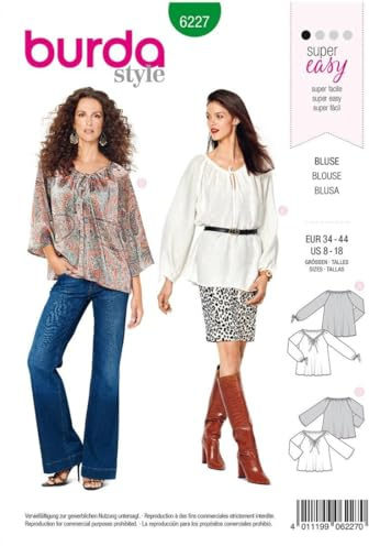 burda Schnittmuster Damen Tunika 6227 Gr. 34-44